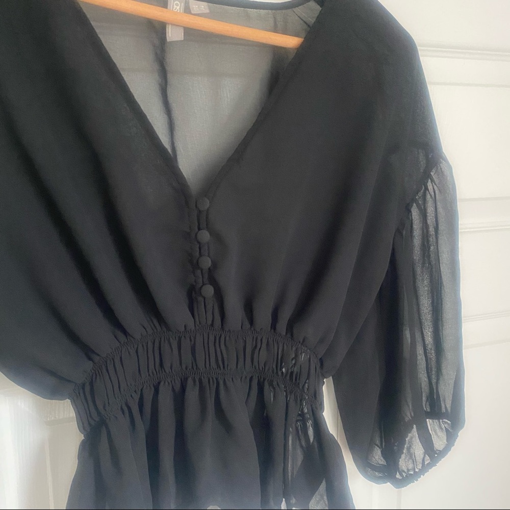 Flowy, semi-sheer top